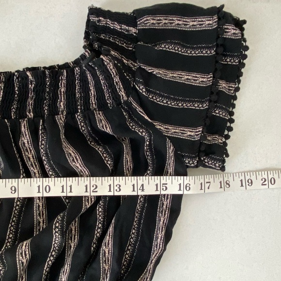 Black Off Shoulder Romper Womens Small - Picture 13 of 16